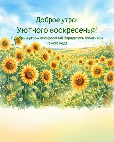 Доброе утро! Уютного воскресенья! — morning summer 12